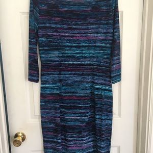 Ann Klein size 12 knee-length turquoise dress.